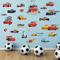 3D Cartoon Cars Wall Stickers Lightning McQueen Kids Room Decor Decals 6