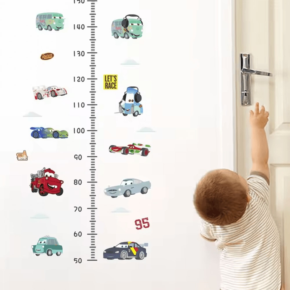 3D Cartoon Cars Wall Stickers Lightning McQueen Kids Room Decor Decals 18