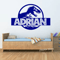 Personalized Jurassic Dinosaur Wall Sticker Custom Name TRex Kids Room Decor 2