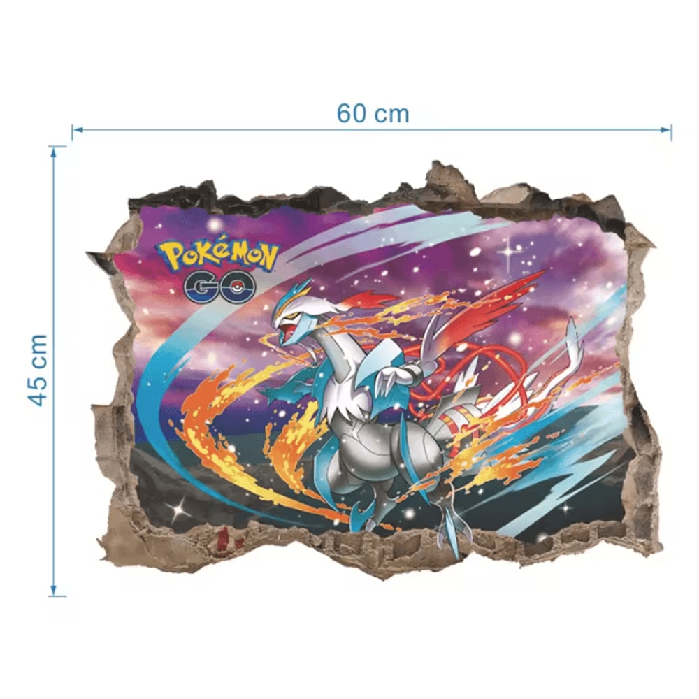 Cartoon Pikachu Wall Stickers Cute Kids Room Anime Decor Decals 3