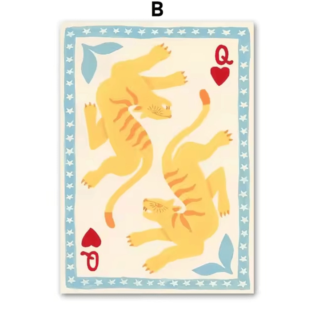 Abstract Crocodile Fish Sofa Canvas Wall Art Colorful Modern Living Room Decor 2