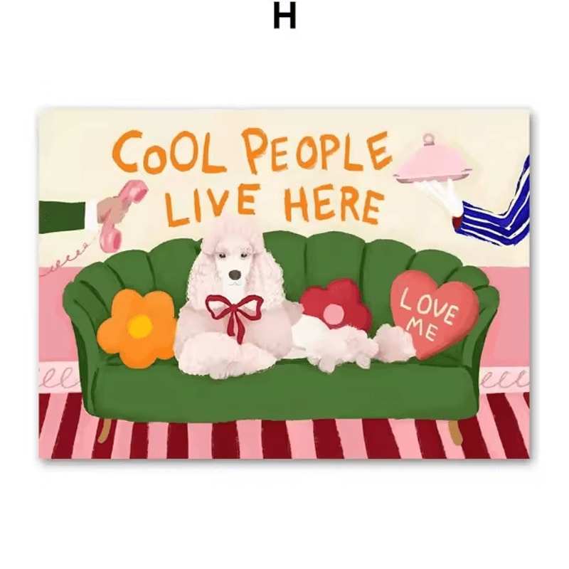 Abstract Crocodile Fish Sofa Canvas Wall Art Colorful Modern Living Room Decor 8