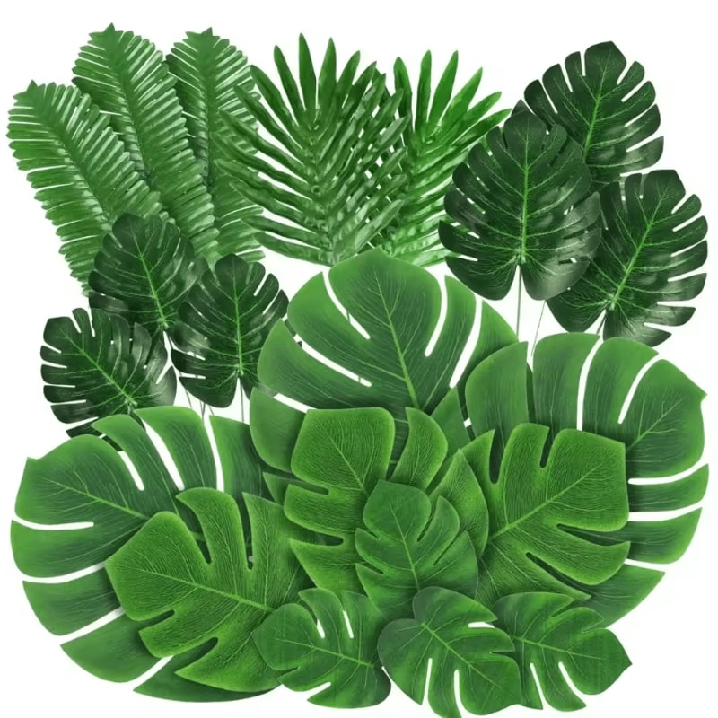 Bring A Fresh Tropical Vibe To Your Setup With These Vibrant Artificial Palm Leaf Placemats Designe 1