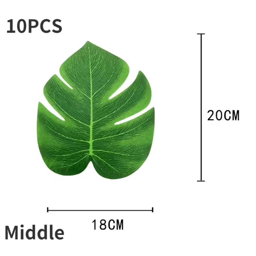 Bring A Fresh Tropical Vibe To Your Setup With These Vibrant Artificial Palm Leaf Placemats Designe 2