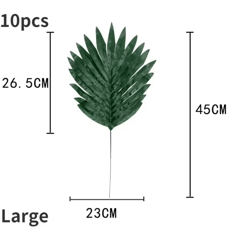 Bring A Fresh Tropical Vibe To Your Setup With These Vibrant Artificial Palm Leaf Placemats Designe 6