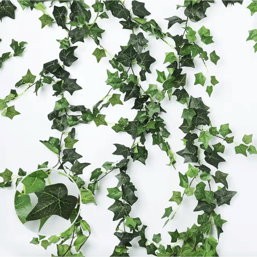 Artificial Ivy Garland Hanging Vines Realistic Greenery Wall Garden Decor 0