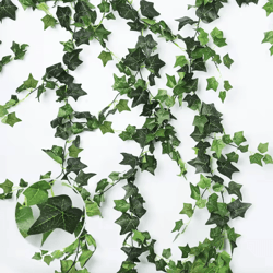 artificial ivy garland hanging vines – realistic greenery wall & garden decor