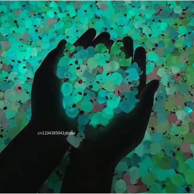 GlowintheDark Mini Resin Ducks Set 10300PCS Cute Luminous Duck Figurines For DIY Garden Decor 4