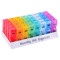 Portable WeeklyMonthly Pill Organizer TravelFriendly Medication Storage Case 3
