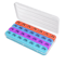 Portable WeeklyMonthly Pill Organizer TravelFriendly Medication Storage Case 7