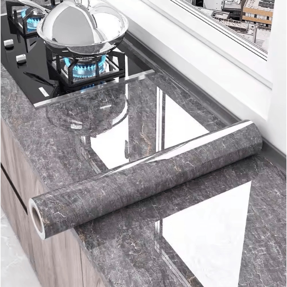 HeatResistant Kitchen OilProof Wall Sticker Waterproof SelfAdhesive Backsplash Decor 80cm 0