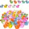 3060100PCS Glowing Mini Resin Little Ducks Moss Microlandscape Miniature Duck Figurines Fairy Garde 0