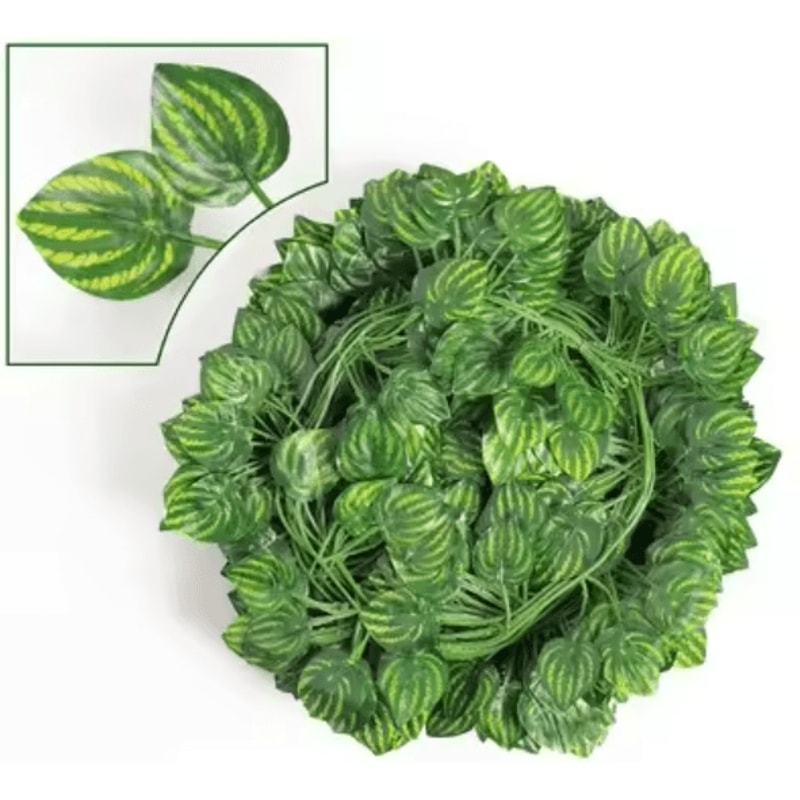 Artificial Plants Ivy Green Leaf Garland Hanging Fake Plant Vines Creeper For Home Bedroom Wall Wed 2