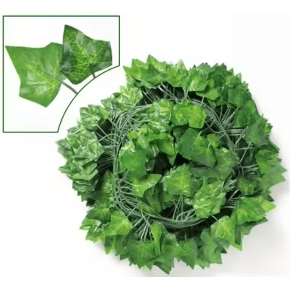 Artificial Plants Ivy Green Leaf Garland Hanging Fake Plant Vines Creeper For Home Bedroom Wall Wed 3