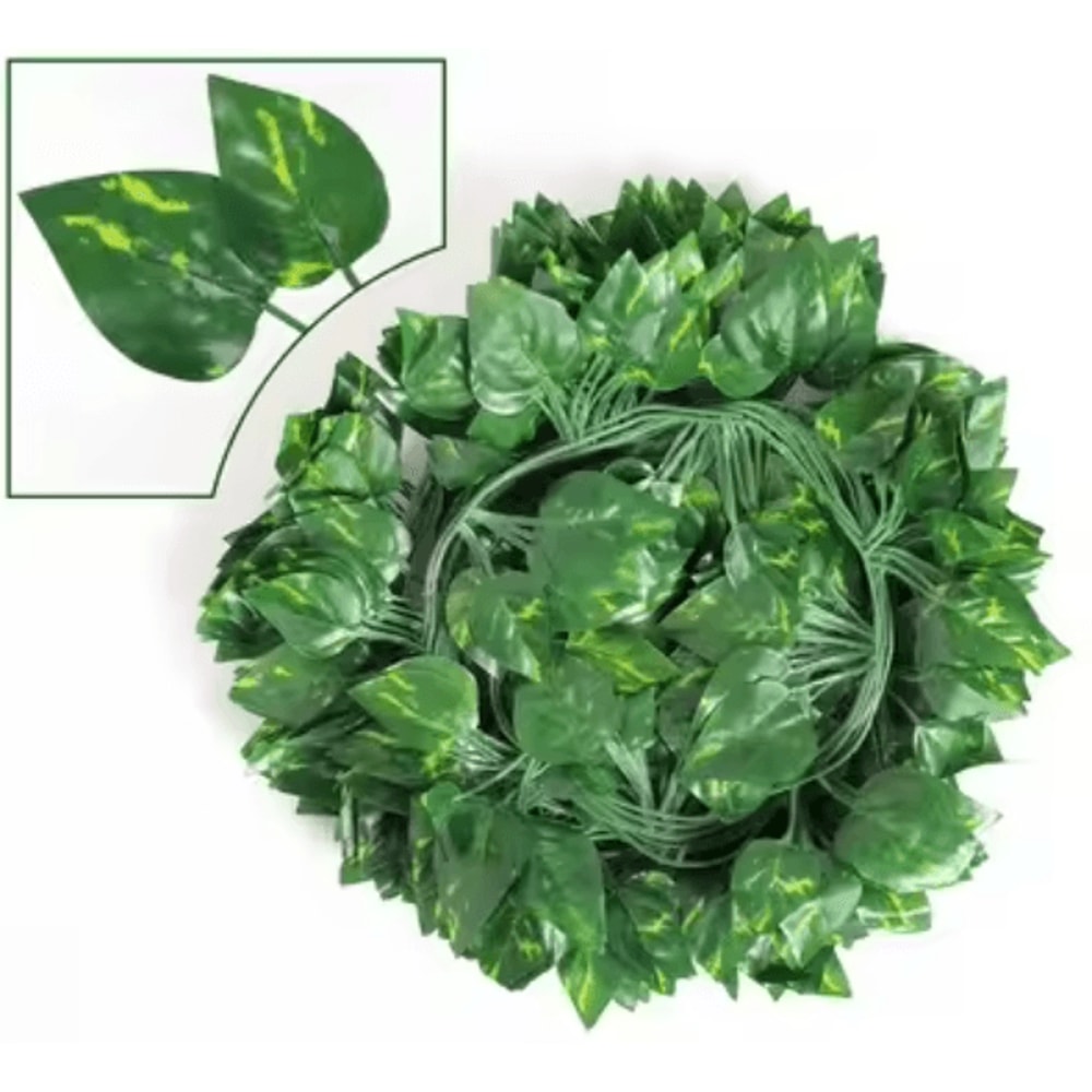Artificial Plants Ivy Green Leaf Garland Hanging Fake Plant Vines Creeper For Home Bedroom Wall Wed 4