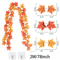 Artificial Fall Maple Leaf Garland 2M Autumn Hanging Vine For Thanksgiving Home Decor 3