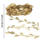 Gold Leaf Vine Garland 520M Elegant Metallic Artificial Leaves For Wedding DIY Decor 1