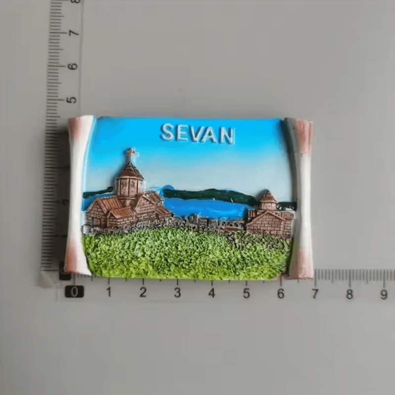 Baku 3D Resin Fridge Magnet Souvenir Azerbaijan Travel Keepsake Collection 1