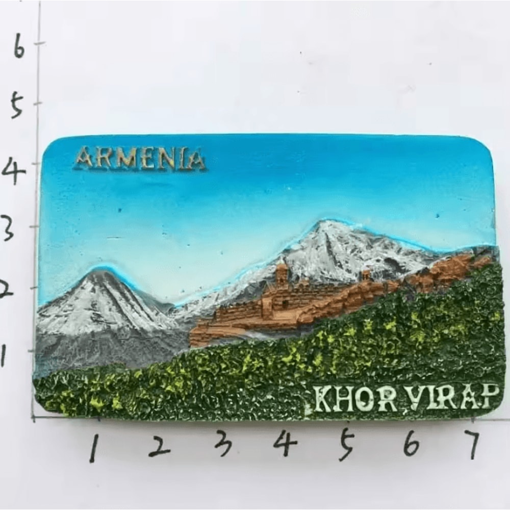 Baku 3D Resin Fridge Magnet Souvenir Azerbaijan Travel Keepsake Collection 4
