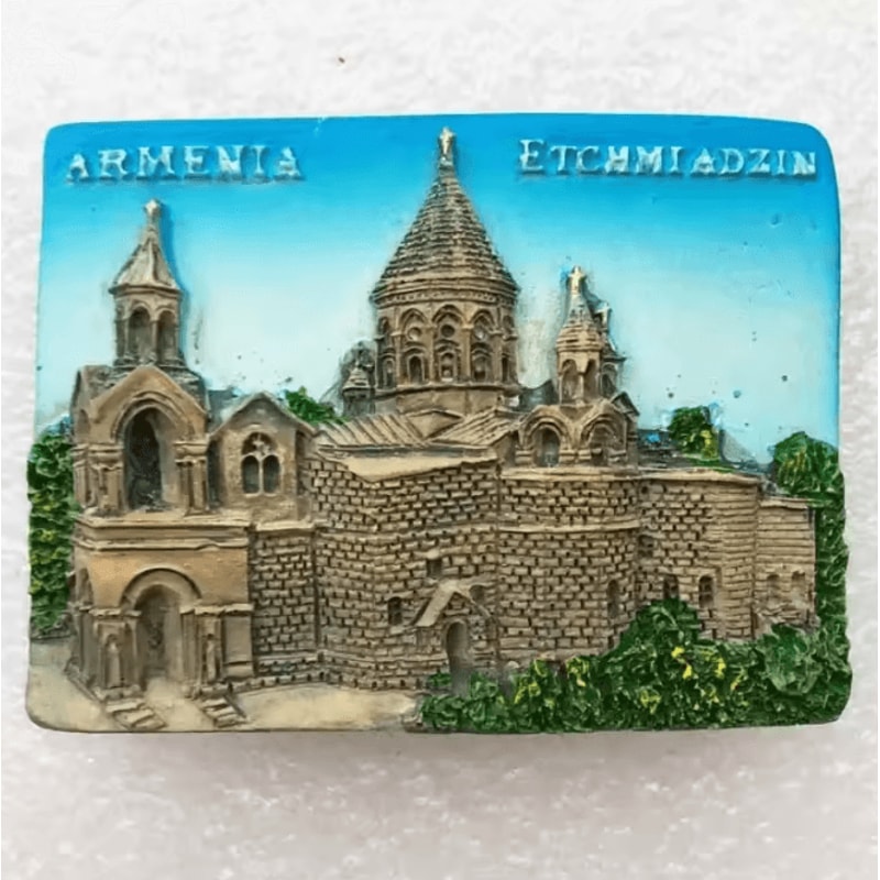 Baku 3D Resin Fridge Magnet Souvenir Azerbaijan Travel Keepsake Collection 5