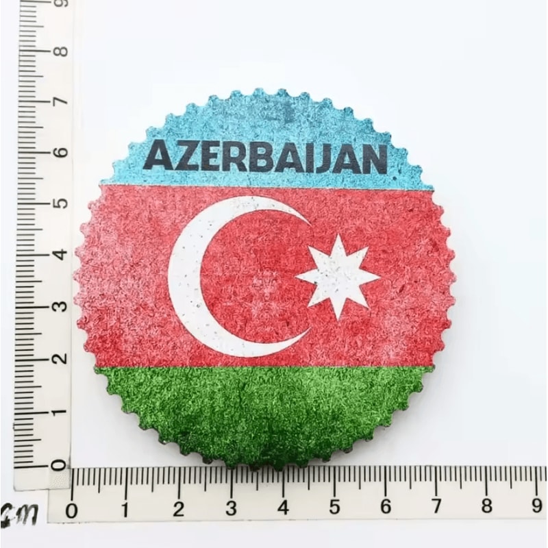 Baku 3D Resin Fridge Magnet Souvenir Azerbaijan Travel Keepsake Collection 7