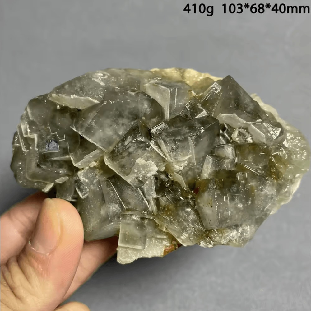 Natural Madagascar Green Fluorite Crystal Cluster Raw Healing Stone Mineral Home Decor 1