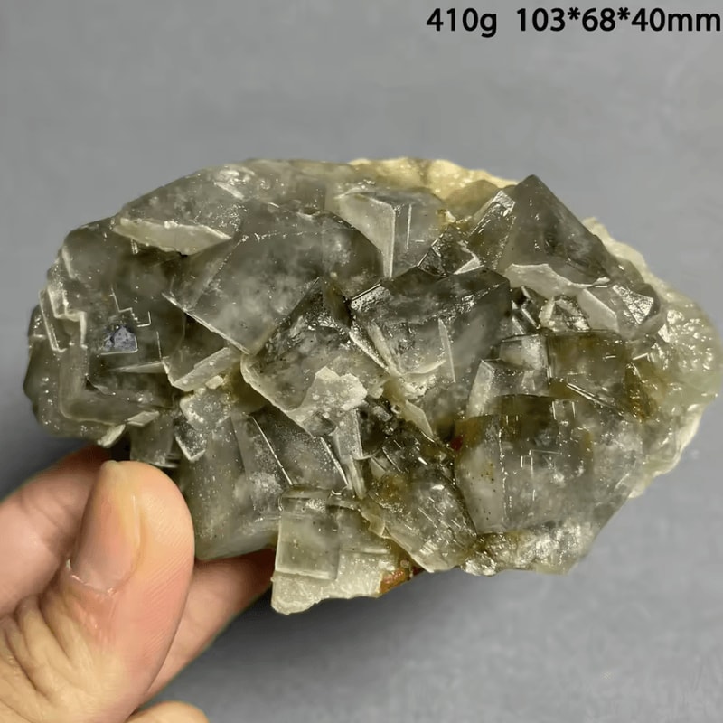 Natural Madagascar Green Fluorite Crystal Cluster Raw Healing Stone Mineral Home Decor 1