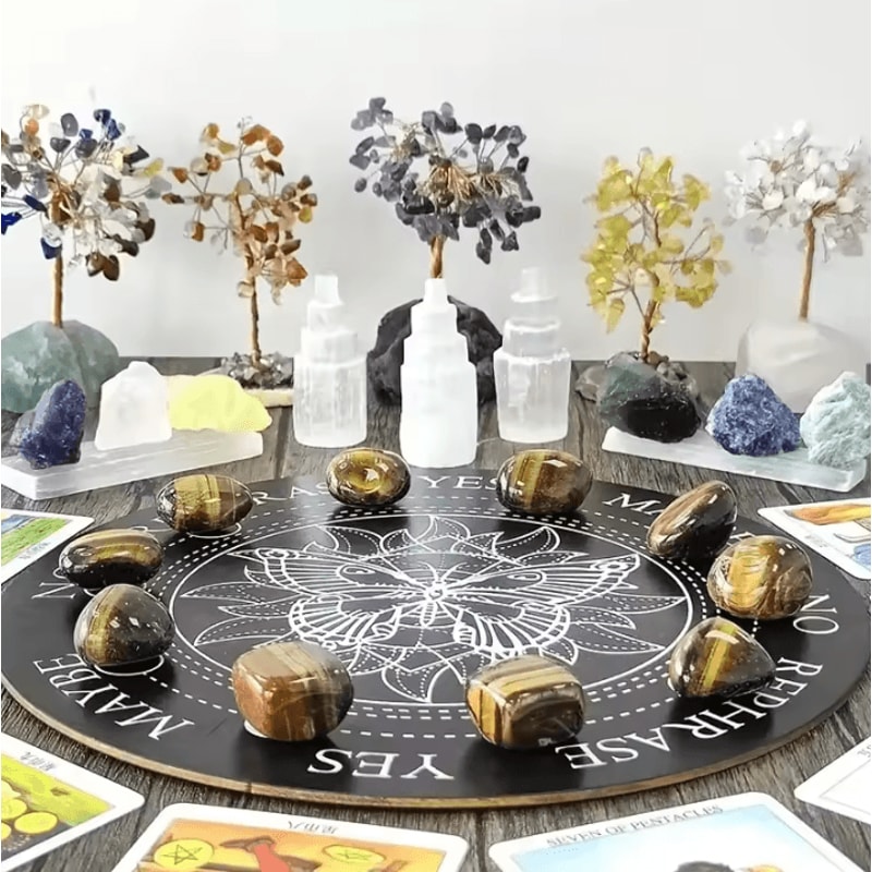 Tiger Eye Tumbled Polished Stones Natural Crystal Decor Vase Fillers 3