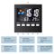 MultiFunction LCD Weather Station Clock Indoor Temperature Humidity Monitor With Voice Control 4