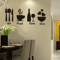 Tableware Food Theme Wallpaper Modern Kitchen Dining Wall Decor 0