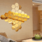 12PCS Hexagon Mirror Wall Stickers Acrylic SelfAdhesive 3D Mosaic Decor Tiles 2