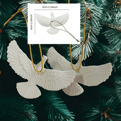 creative dove ornament resin statue – peaceful bird home & festival decor