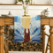 Passover Linen Table Runner Red Sea Design Pesach Festival Dining Decor 2