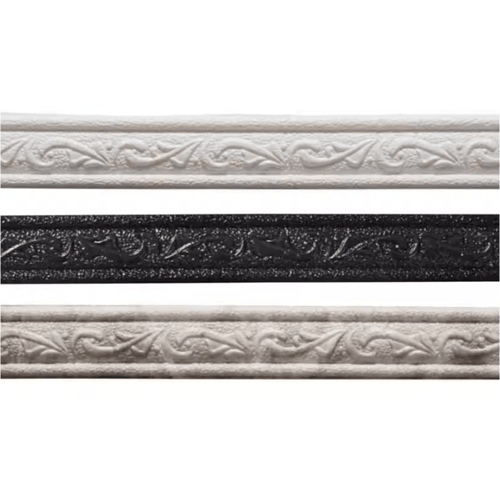 SelfAdhesive 3D Foam Wall Trim Strip Waterproof Flexible Corner Ceiling Molding Decor 0