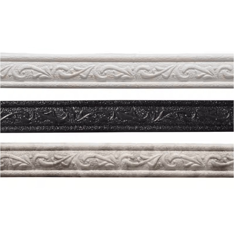 SelfAdhesive 3D Foam Wall Trim Strip Waterproof Flexible Corner Ceiling Molding Decor 0