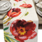 Vintage Tulip Floral Linen Table Runner Farmhouse Oil Painting Style Dining Decor 3