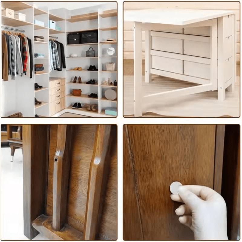 54PCS SelfAdhesive Screw Hole Cover Stickers 21mm Furniture Repair Decorative Caps 1