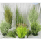 Realistic Artificial Grass Bush Set Mini Faux Green Plants Reed Decor For Home Styling 0