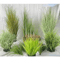 Realistic Artificial Grass Bush Set Mini Faux Green Plants Reed Decor For Home Styling 0