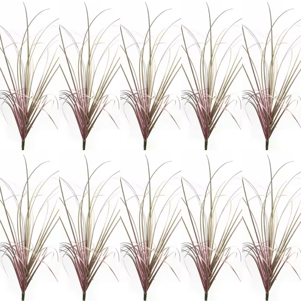 Realistic Artificial Grass Bush Set Mini Faux Green Plants Reed Decor For Home Styling 1