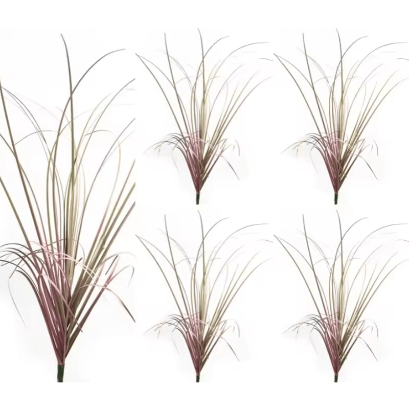Realistic Artificial Grass Bush Set Mini Faux Green Plants Reed Decor For Home Styling 11