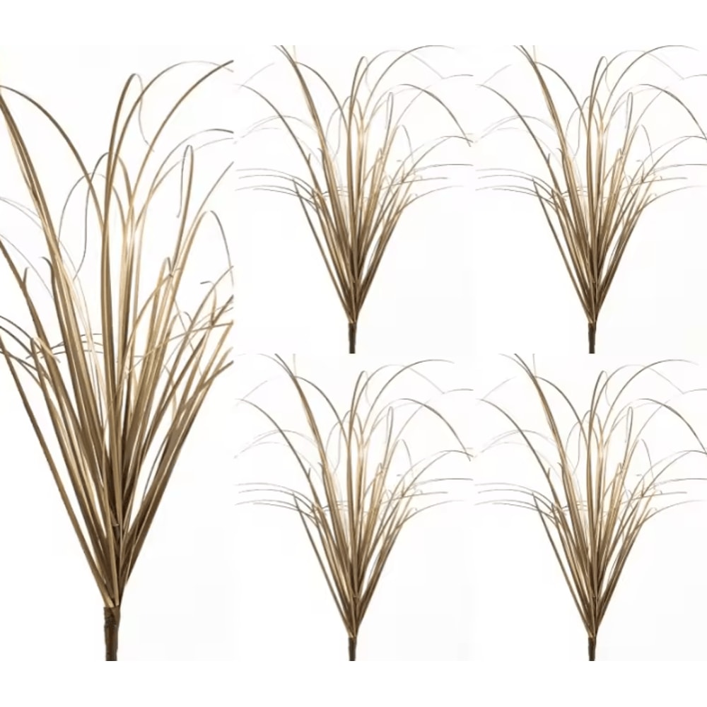 Realistic Artificial Grass Bush Set Mini Faux Green Plants Reed Decor For Home Styling 13