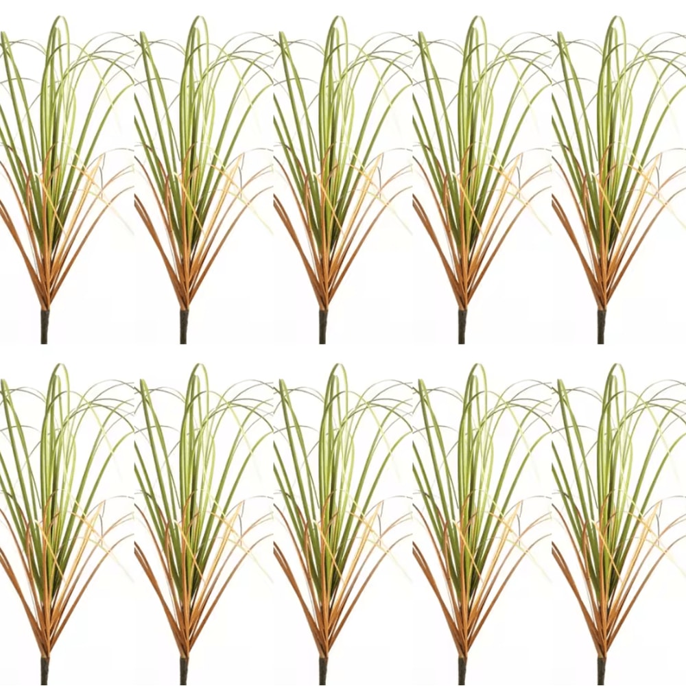 Realistic Artificial Grass Bush Set Mini Faux Green Plants Reed Decor For Home Styling 16