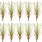 Realistic Artificial Grass Bush Set Mini Faux Green Plants Reed Decor For Home Styling 16