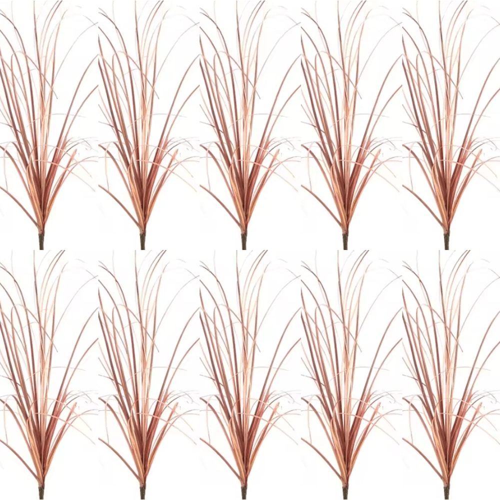 Realistic Artificial Grass Bush Set Mini Faux Green Plants Reed Decor For Home Styling 17