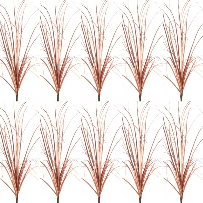 Realistic Artificial Grass Bush Set Mini Faux Green Plants Reed Decor For Home Styling 17