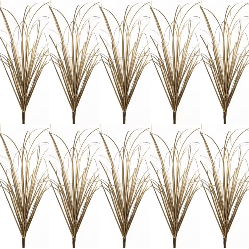 Realistic Artificial Grass Bush Set Mini Faux Green Plants Reed Decor For Home Styling 18
