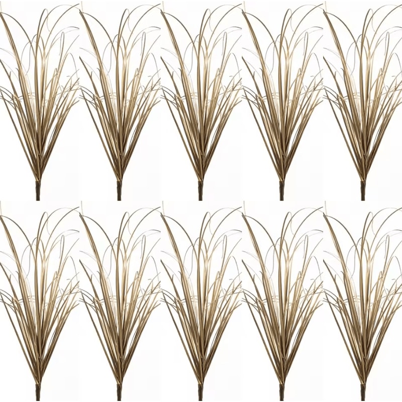 Realistic Artificial Grass Bush Set Mini Faux Green Plants Reed Decor For Home Styling 18