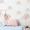 36PCS Rainbow Wall Stickers Colorful Vinyl Peel Stick Nursery Decor For Girls Room 0