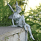 Enchanted Flute Fairy Garden Statue Resin Angel Sculpture For Outdoor Lawn Home Decor 0